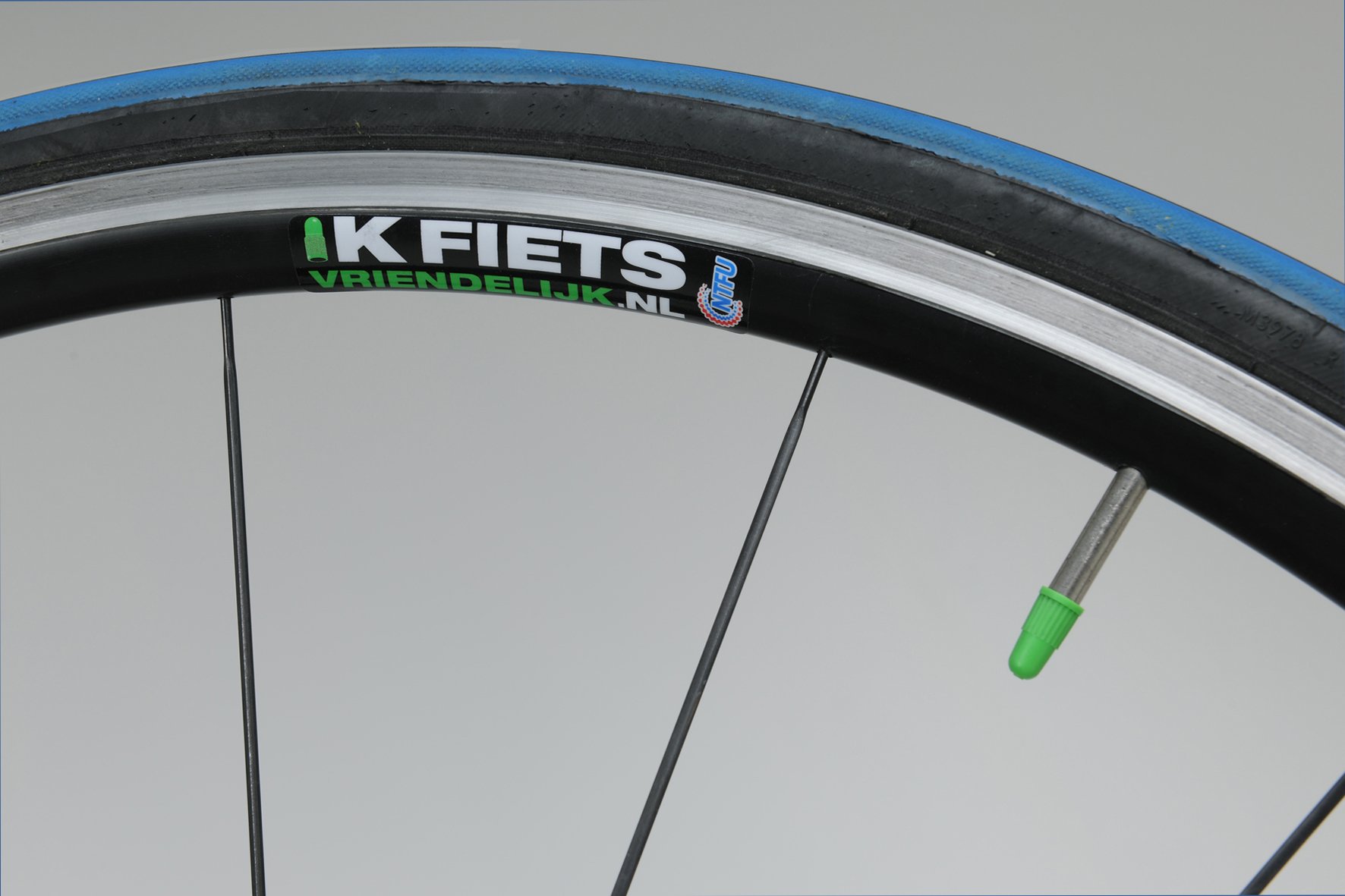 Ik Fiets Vriendelijk Velgen stickers.